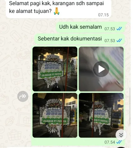 Pengiriman Papan Bunga Selamat Bojanegara Padamara