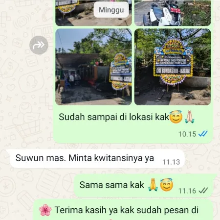 Pengiriman Papan Bunga Duka Bojanegara Padamara